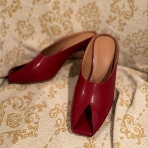 Elegant Red Women's Mules